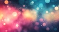 Colorful bokeh lights creating sparkling abstract background texture Royalty Free Stock Photo