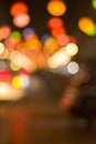 Colorful bokeh at night Royalty Free Stock Photo