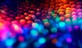 Colorful Bokeh Scale Texture. Generative AI. Royalty Free Stock Photo