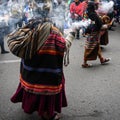 Colorful bolivian bazaar in La Paz, Bolivia