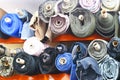 Colorful bolts of fabric Royalty Free Stock Photo