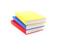 Colorful Book 3d Rendering on white Royalty Free Stock Photo