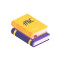Colorful Books with Bookmark Vector Illustration