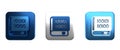 Colorful Books about programming icon isolated on white background. Programming language concept. PHP, CSS, XML, HTML Royalty Free Stock Photo