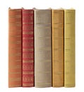 Colorful books in a row Royalty Free Stock Photo