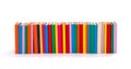 Colorful Books in a row Royalty Free Stock Photo