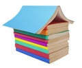Colorful books stack education Royalty Free Stock Photo
