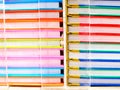 Colorful of books stack at stationery store Royalty Free Stock Photo