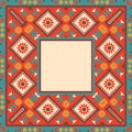 Colorful border in navajo style