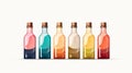 Colorful Bottles: A Vibrant Blend Of Alchemical Symbolism And Neogeo Art