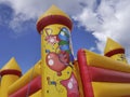 Colorful bouncy castle