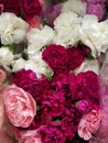 Flower Garden Series: Carnations and Baby`s Breath Bouquet