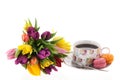 Colorful bouquet tulips Royalty Free Stock Photo