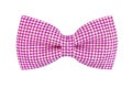 Colorful of bow tie with white stripes on an isolated white background Royalty Free Stock Photo