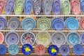 Colorful bowls for sale in Tunisia Royalty Free Stock Photo