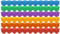 Colorful boxes or cubes appear on white background. Abstract background animation with moving square shapes. Colorful