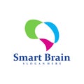 Colorful Brain logo design concept vector. Brain Care Logo Design Template. Creative Symbol. Icon Royalty Free Stock Photo