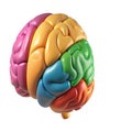 Colorful brain puzzle representation Royalty Free Stock Photo