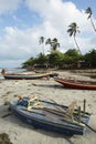 Colorful Brazilian Jangada Fishing Boats Jericoacoara