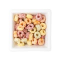 Colorful breakfast cereal Royalty Free Stock Photo