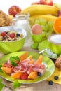 Colorful breakfast Royalty Free Stock Photo