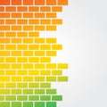 Colorful brick background