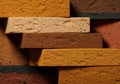 Colorful Brick Textures A Variety of Hues and Patterns for Construction and Design Royalty Free Stock Photo