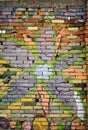 Colorful brick wall Royalty Free Stock Photo