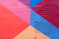Colorful brick wall as background, texture Royalty Free Stock Photo