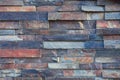 Colorful brick wall texture, abstract background, decorative bricks wall pattern Royalty Free Stock Photo