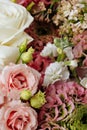 Colorful bridal bouquet. wedding day, bride accessories Royalty Free Stock Photo