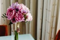 Colorful bridal bouquets with flowers