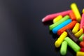 Colorful bright background, multi-colored sticks. Sweet nice background candy