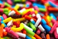 Colorful bright background, multi-colored sticks. Sweet nice background candy