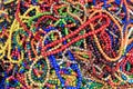 Colorful bright beads, close-up background Royalty Free Stock Photo