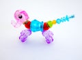 colorful bright children's toy bracelet beads in the form of an elephant