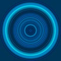 Colorful bright circle , circular lines , radial striped texture in blue tones. Round pattern. Abstract background