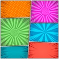 Colorful bright comic composition Royalty Free Stock Photo