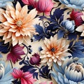 Colorful bright floral design for clothing or other design portfolios