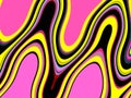 Colorful bright pink geometric background. Waves like shapes, abstract background Royalty Free Stock Photo