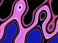 Colorful bright pink purple geometric background. Waves like shapes, abstract background Royalty Free Stock Photo
