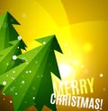 Colorful bright shiny Chrismas card