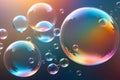 colorful bright soap bubbles in pastel colors Royalty Free Stock Photo