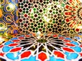 Bright Moroccan Decorative Tiles Royalty Free Stock Photo