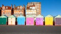 Colorful Brighton beach huts Royalty Free Stock Photo