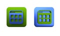Colorful Browser files icon isolated on white background. Square button. 3D render illustration