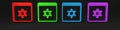 Colorful Browser setting icon isolated on black background. Adjusting, service, maintenance, repair, fixing. Minimalism