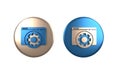 Colorful Browser setting icon isolated on white background. Adjusting, service, maintenance, repair, fixing. Circle