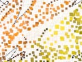 Colorful Brush Design. Colorful Checkered Brush Pattern. Orange. Chocolate. Yellow. Black And White Of All Color Rainbow Textures