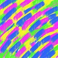 Colorful brush strokes oil paint. Royalty Free Stock Photo